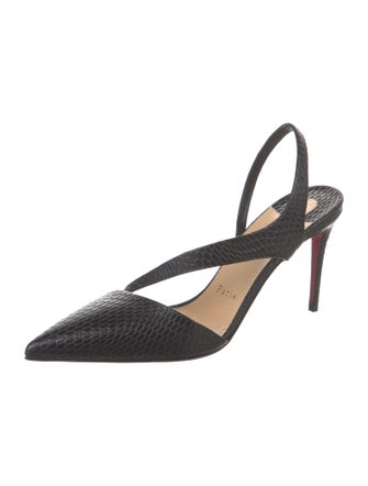Christian Louboutin Leather Slingback Pumps