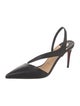 Christian Louboutin Leather Slingback Pumps