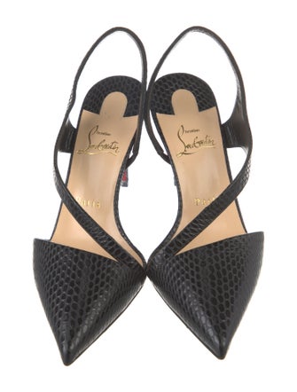 Christian Louboutin Leather Slingback Pumps