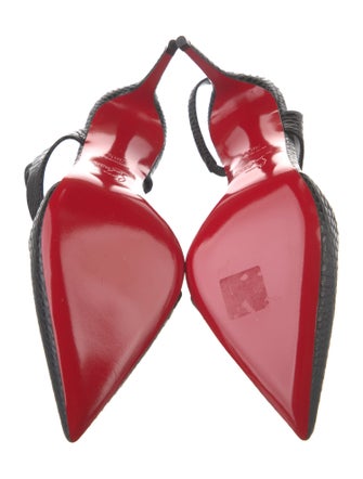 Christian Louboutin Leather Slingback Pumps