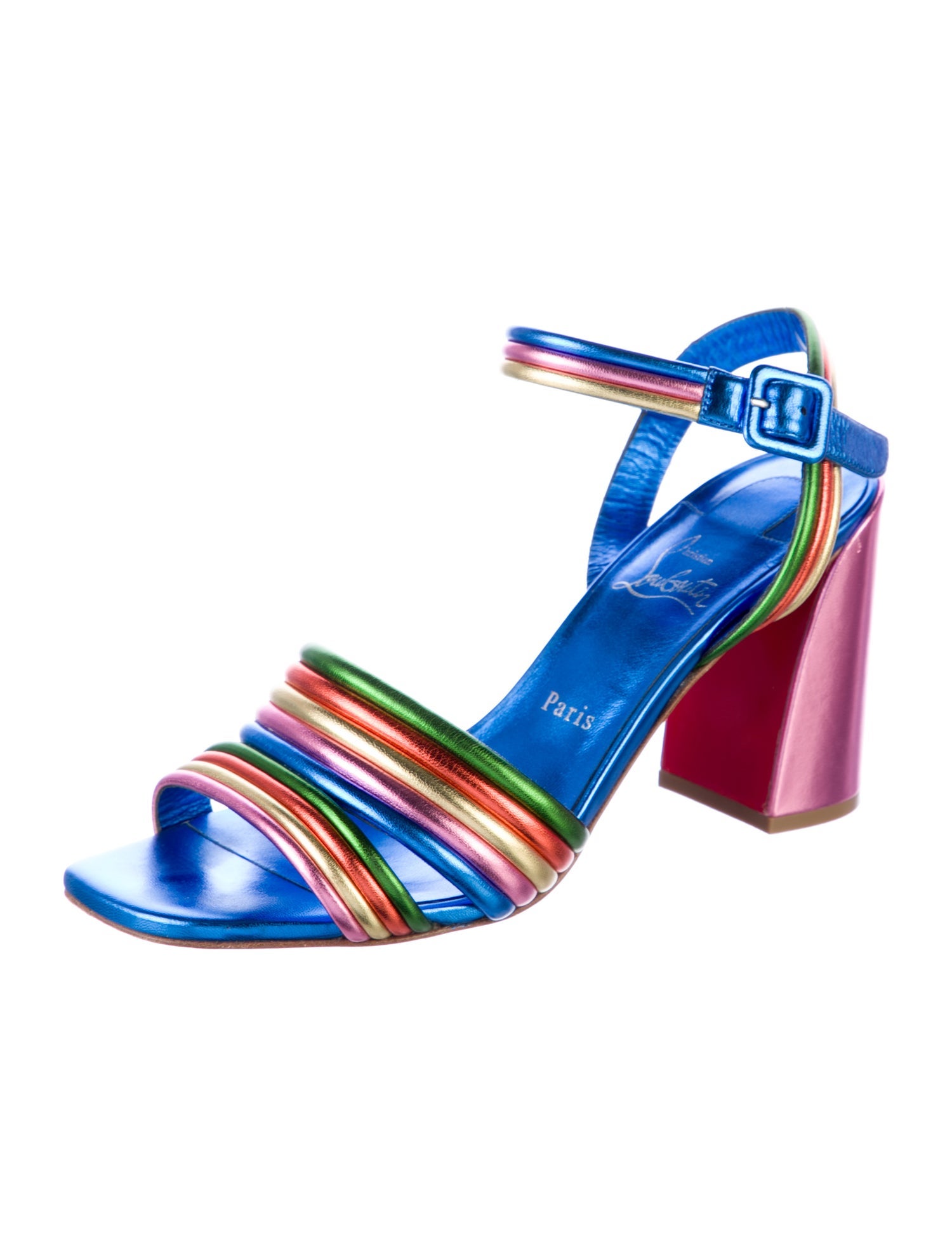 Christian Louboutin Manola 85 Leather Sandals