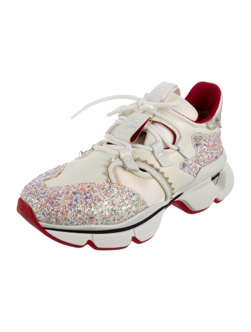 Christian Louboutin Glitter Printed Chunky Sneakers