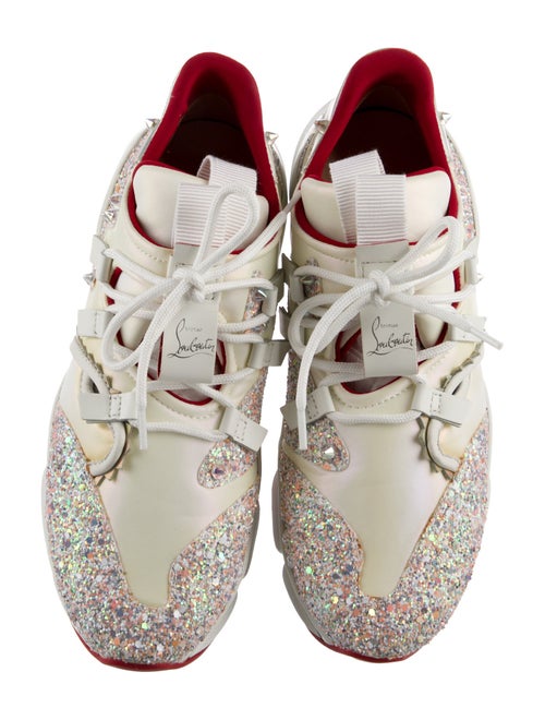 Christian Louboutin Glitter Printed Chunky Sneakers