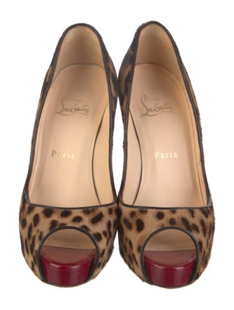 Christian Louboutin Ponyhair Animal Print Pumps