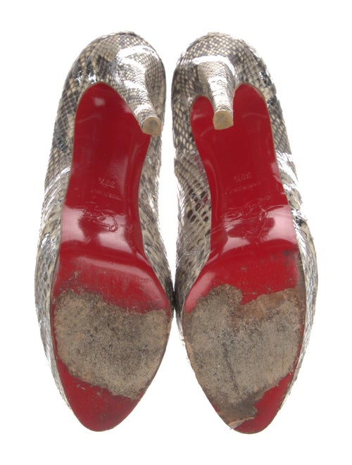 Christian Louboutin Python Animal Print Pumps