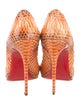 Christian Louboutin Python Animal Print Pumps