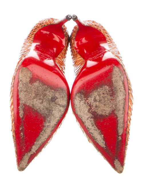 Christian Louboutin Python Animal Print Pumps