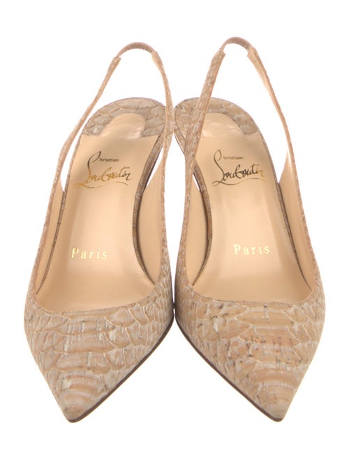 Christian Louboutin Patterned Slingback Pumps