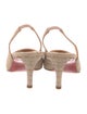 Christian Louboutin Patterned Slingback Pumps