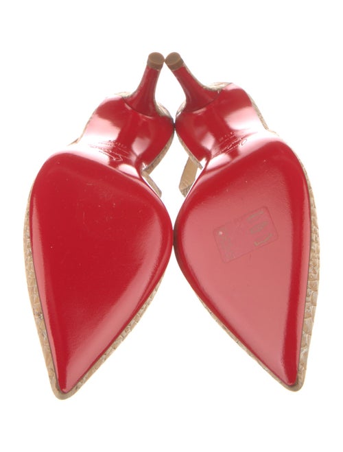 Christian Louboutin Patterned Slingback Pumps