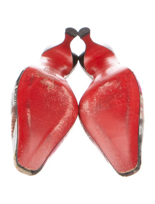 Christian Louboutin PVC Printed Mules