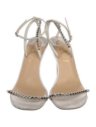 Christian Louboutin Spike Accents Leather Sandals