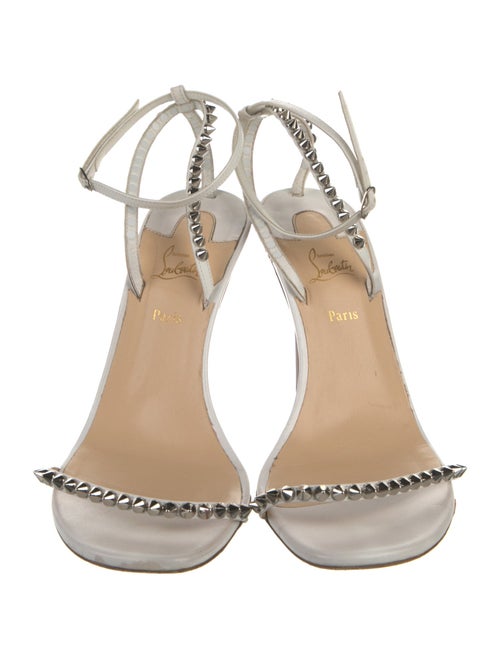 Christian Louboutin Spike Accents Leather Sandals
