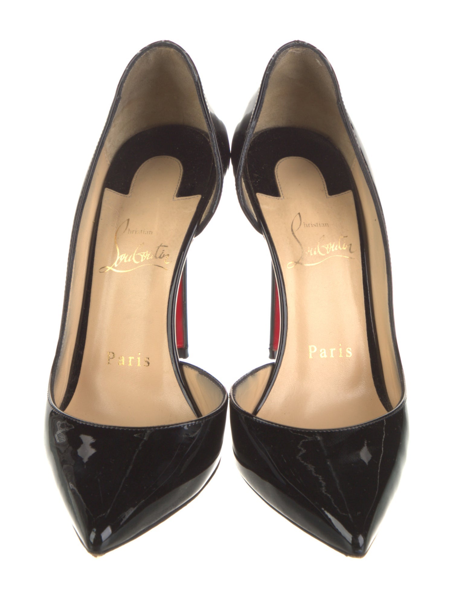 Christian Louboutin Patent Leather D'Orsay Pumps