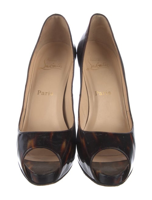 Christian Louboutin Patent Leather Printed Pumps