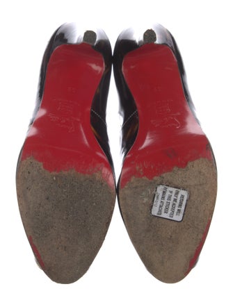 Christian Louboutin Patent Leather Printed Pumps