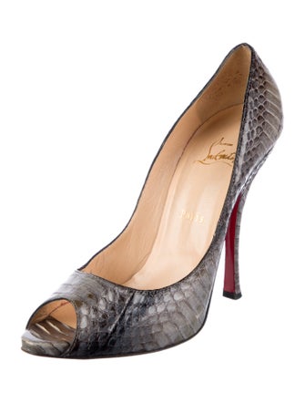 Christian Louboutin Snakeskin Animal Print Pumps