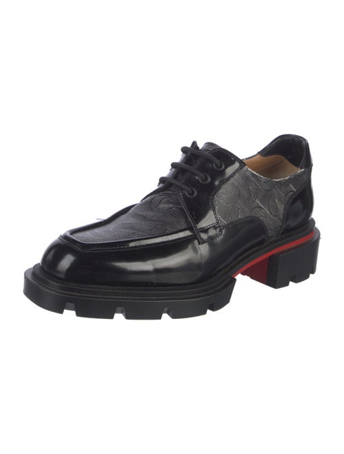 Christian Louboutin Spike Accents Patent Leather Dress Loafers