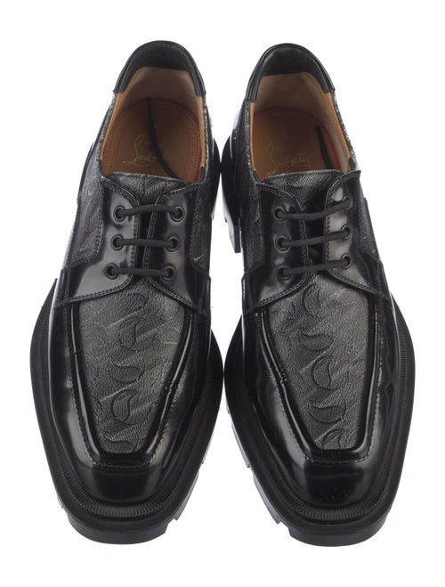 Christian Louboutin Spike Accents Patent Leather Dress Loafers