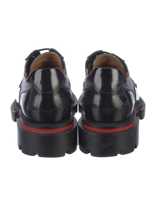 Christian Louboutin Spike Accents Patent Leather Dress Loafers