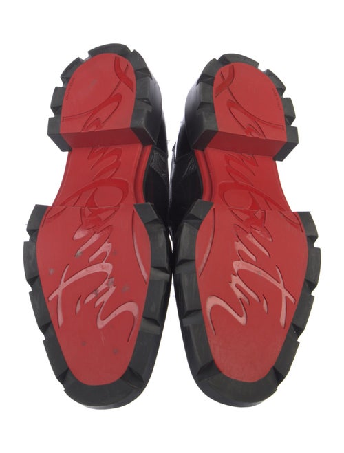 Christian Louboutin Spike Accents Patent Leather Dress Loafers