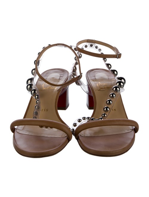 Christian Louboutin Leather Studded Accents Sandals