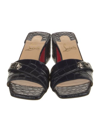 Christian Louboutin Leather Slides