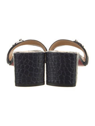 Christian Louboutin Leather Slides