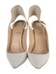 Christian Louboutin Spike Accents Leather Slingback Pumps