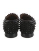 Christian Louboutin Spike Accents Suede Slippers