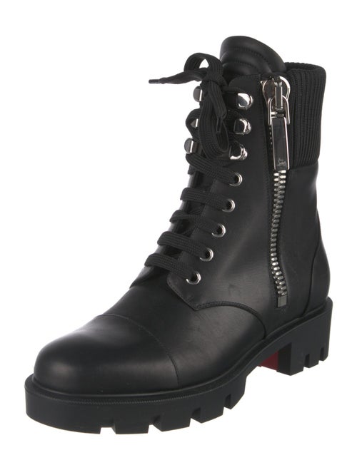 Christian Louboutin Leather Combat Boots