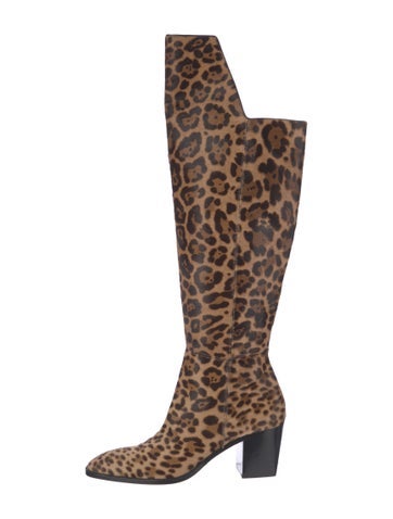 Christian Louboutin Boots Ponyhair Animal Print 16