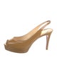 Christian Louboutin Patent Leather Slingback Pumps