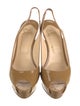 Christian Louboutin Patent Leather Slingback Pumps
