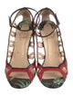 Christian Louboutin Leather Animal Print Sandals