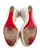 Christian Louboutin Spike Accents Leather Espadrilles