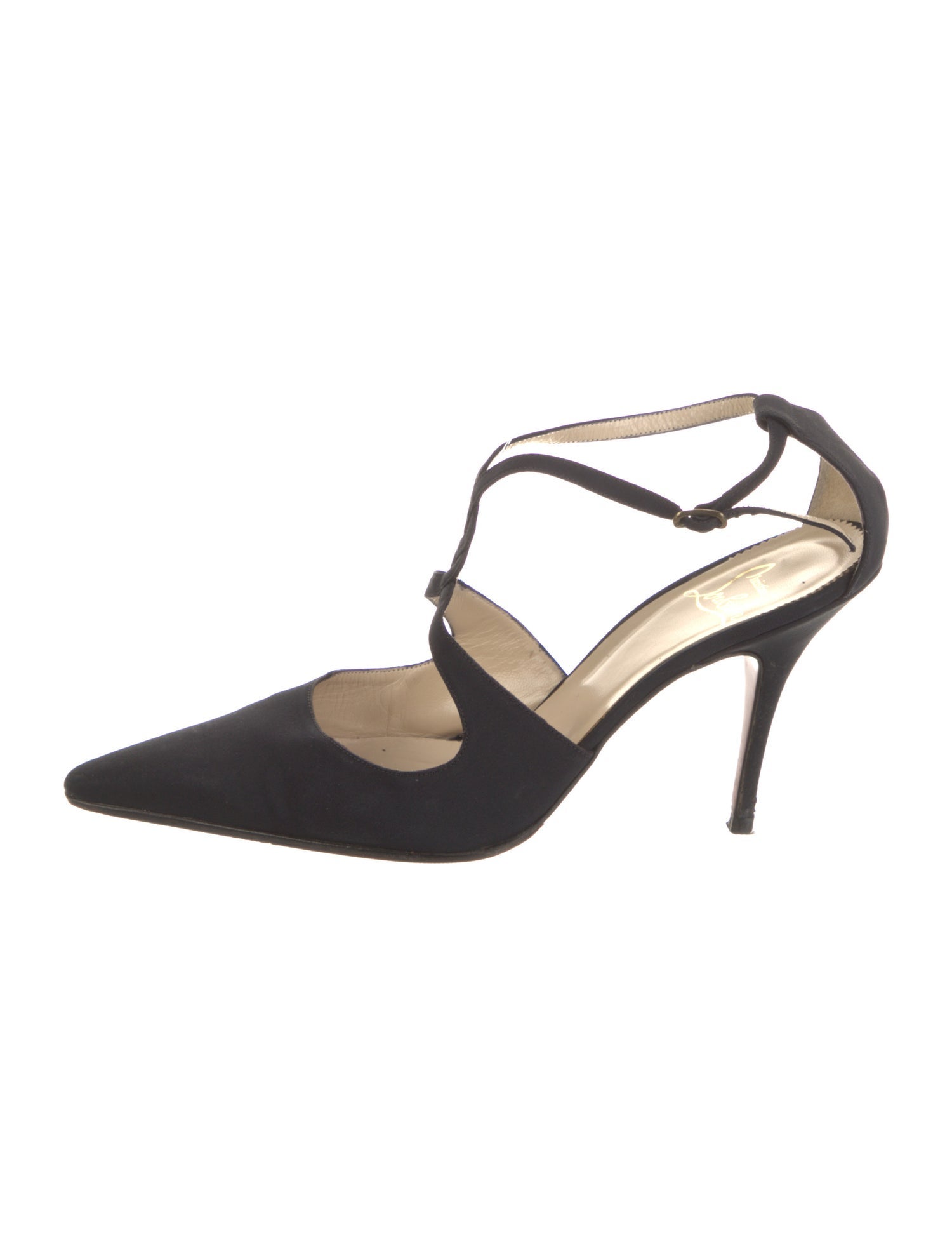 Christian Louboutin Leather T-Strap Pumps