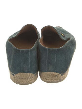 Christian Louboutin Suede Embroidered Accent Espadrilles