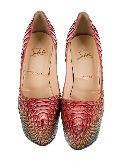 Christian Louboutin Snakeskin Animal Print Pumps