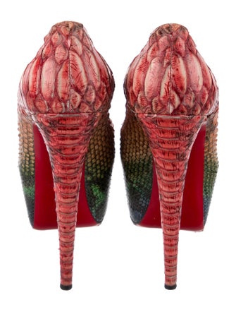 Christian Louboutin Snakeskin Animal Print Pumps