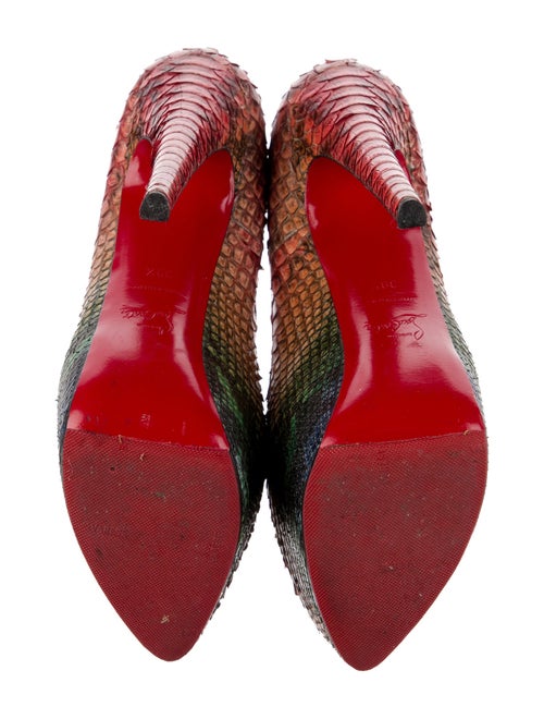 Christian Louboutin Snakeskin Animal Print Pumps