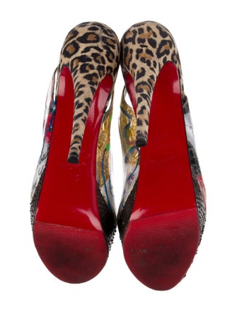 Christian Louboutin Trash 150 PVC Slingback Sandals