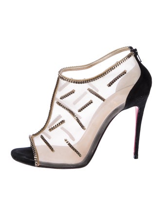 Christian Louboutin Mesh Mesh Accents Boots