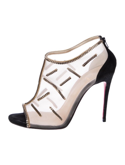 Christian Louboutin Mesh Mesh Accents Boots