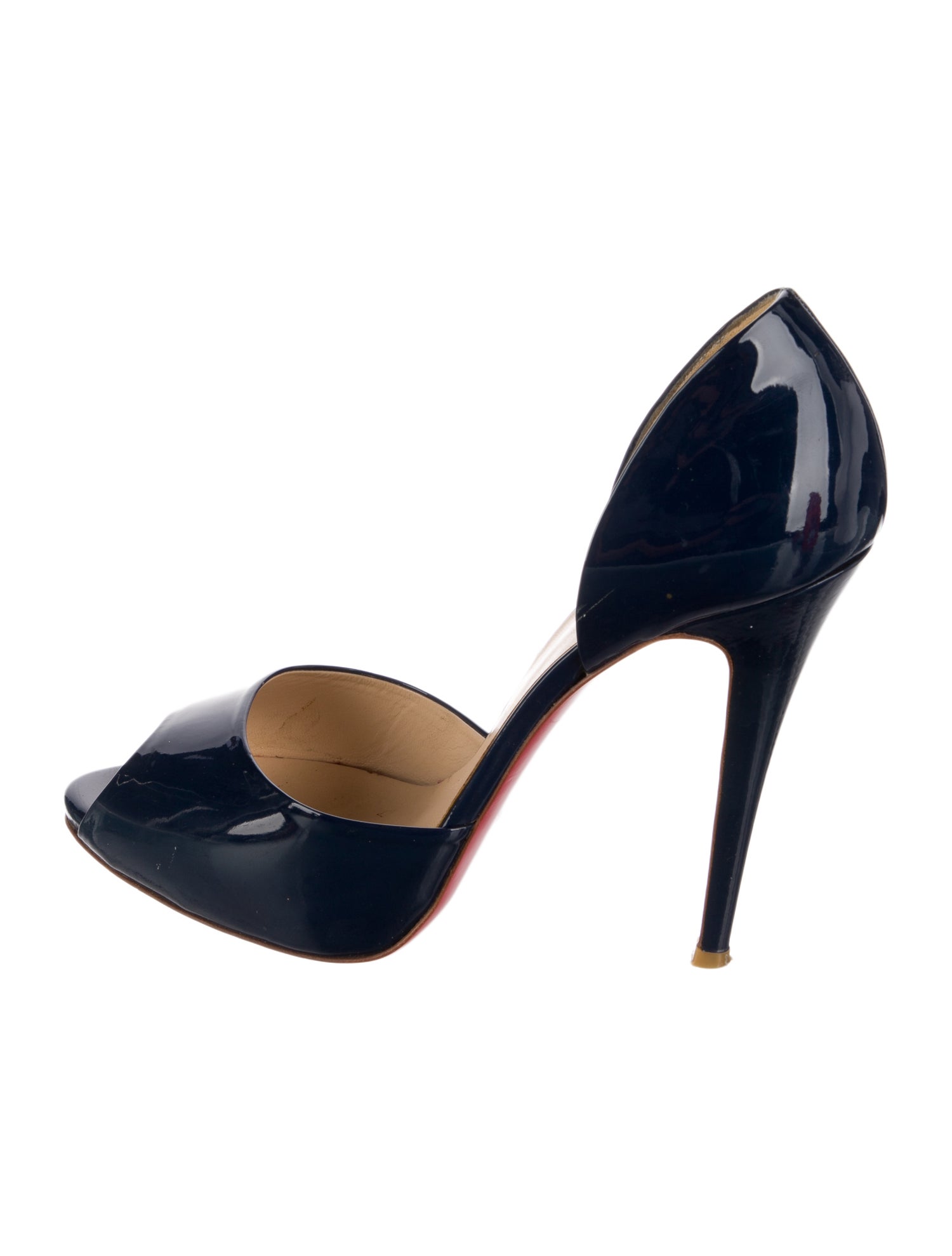 Christian Louboutin Patent Leather D'Orsay Pumps