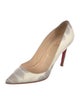 Christian Louboutin Leather Animal Print Pumps