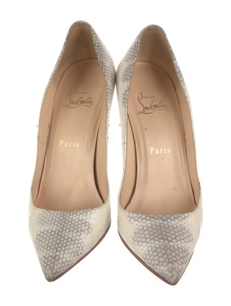 Christian Louboutin Leather Animal Print Pumps