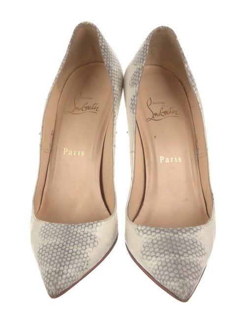 Christian Louboutin Leather Animal Print Pumps