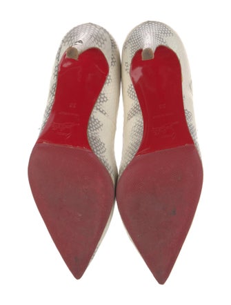 Christian Louboutin Leather Animal Print Pumps