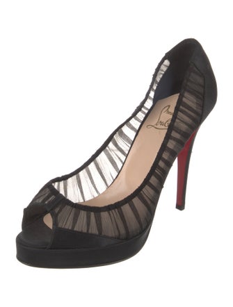 Christian Louboutin Mesh Mesh Accents Pumps